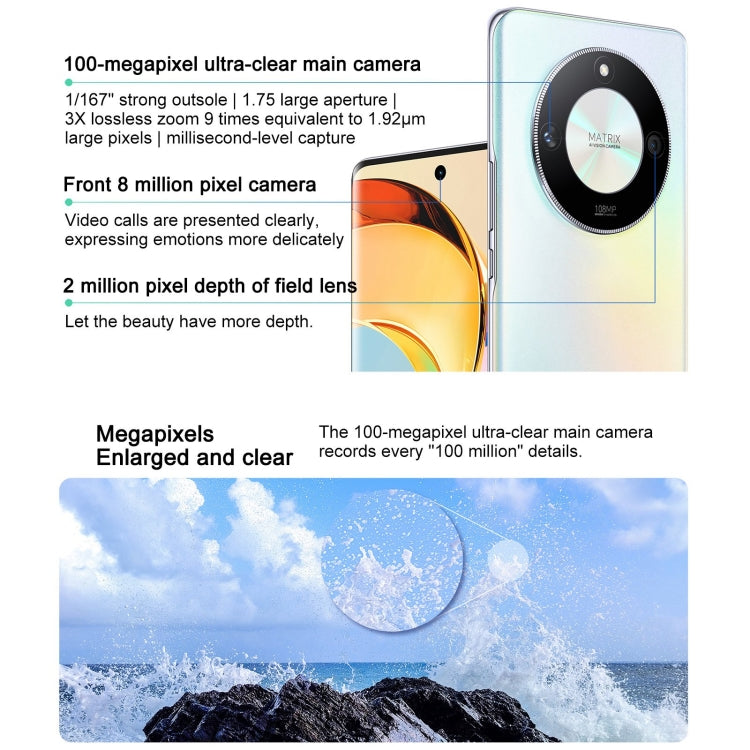 Honor X50 5G, 108MP Camera, 6.78 inch MagicOS 7.1.1 Snapdragon 6 Gen1 Octa Core up to 2.2GHz, Network: 5G, OTG, Not Support Google Play, Memory:8GB+128GB(Orange)