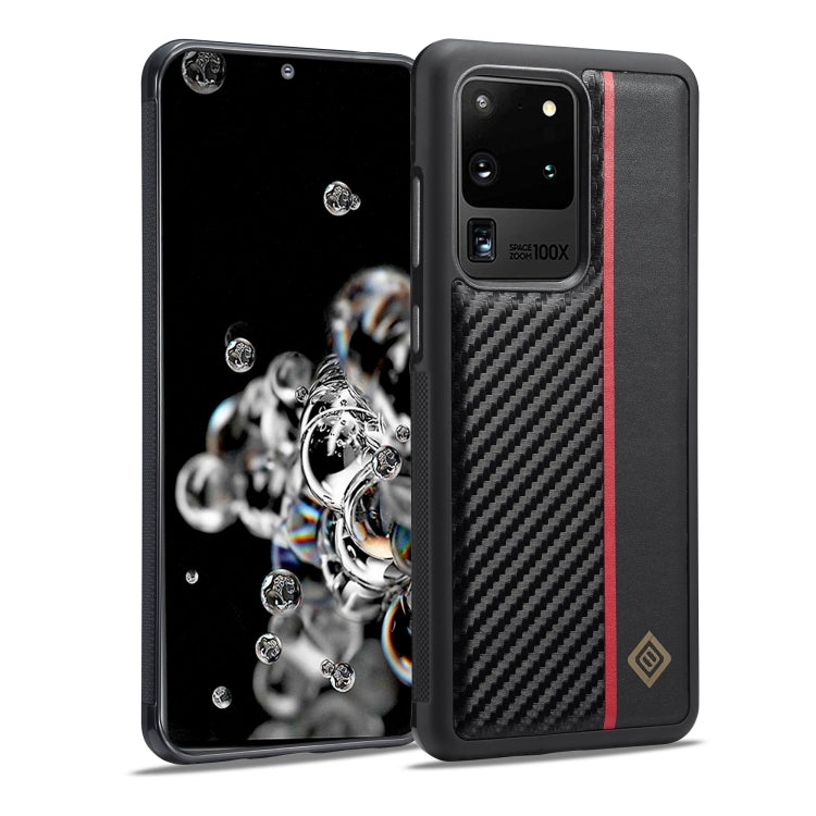 LC.IMEEKE 3 in 1 Carbon Fiber Texture Shockproof Phone Case, For Samsung Galaxy S20 Ultra, For Samsung Galaxy Note20 Ultra, For Samsung Galaxy A70, For Samsung Galaxy A71 4G, For Samsung Galaxy A50, For Samsung Galaxy S21 FE, For Samsung Galaxy A51 4G