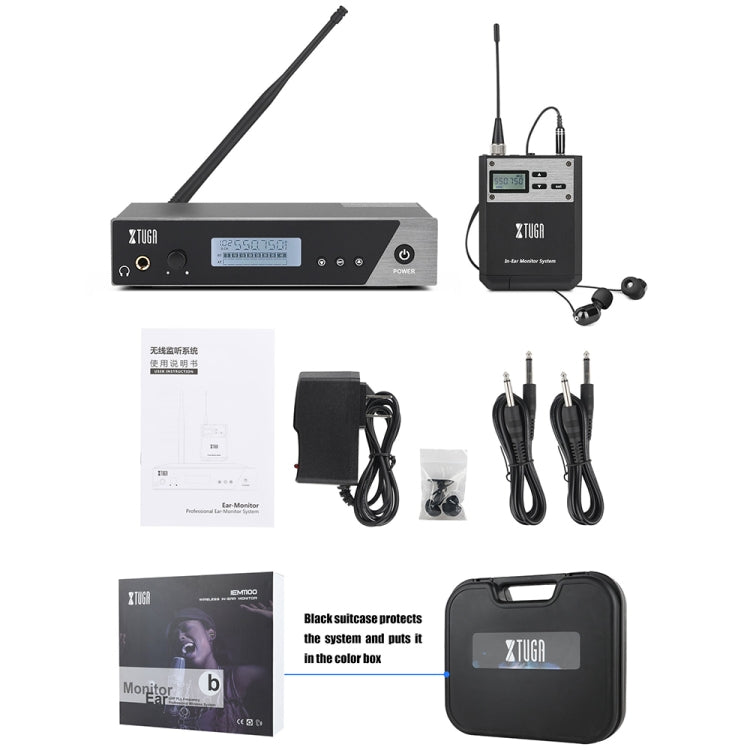 XTUGA IEM1100 Professional Wireless In Ear Monitor System 5 BodyPacks(EU Plug)