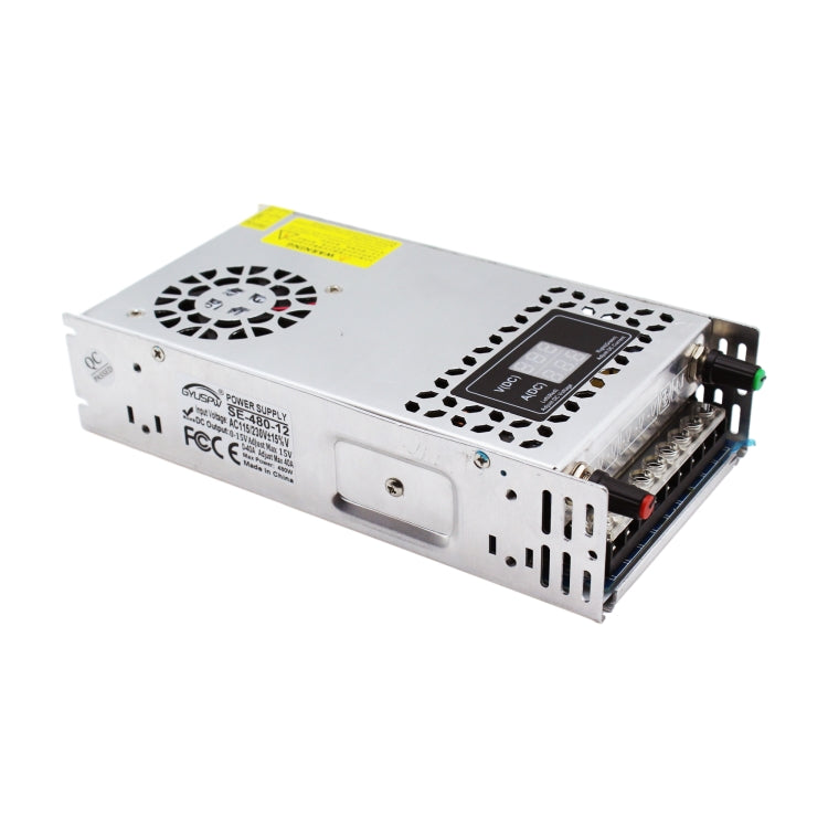GYUSPW Adjustable Voltage and Current Light Bar Regulated Switching Power Supply, SE-480-12 DC12V 480W 40A, SE-480-24 DC24V 480W 20A, SE-480-36 DC36V 480W 14A, SE-480-48 DC48V 480W 10A, SE-600-12 DC12V 600W 50A, SE-600-24 DC24V 600W 25A