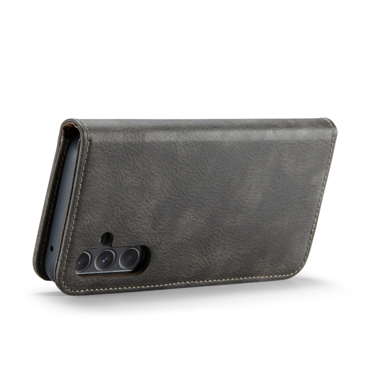 For Samsung Galaxy A35 5G DG.MING Crazy Horse Texture Detachable Magnetic Leather Case(Grey)