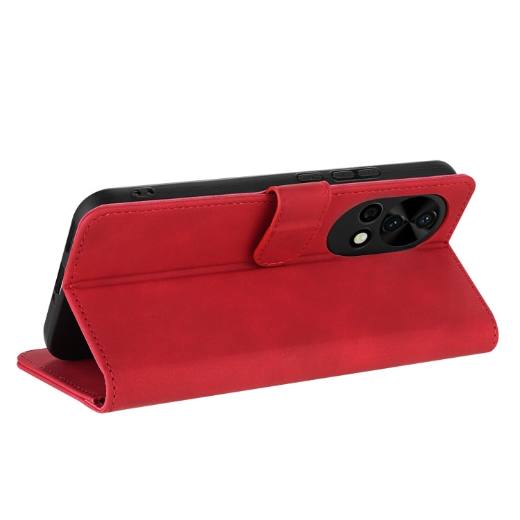 For Huawei nova 12 / nova 13 AZNS Skin Feel Calf Texture Flip Leather Phone Case(Red)