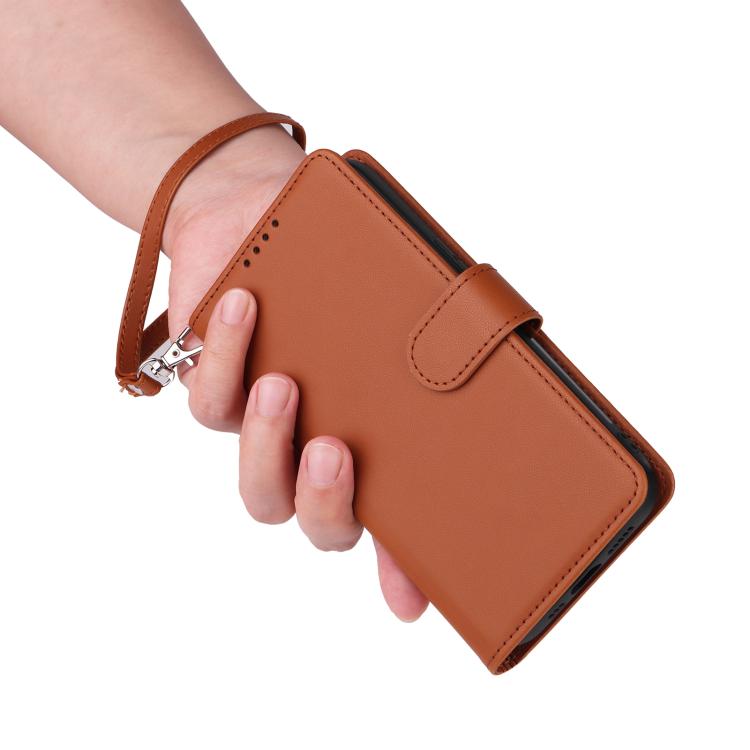 For iPhone 16e / 17e BETOPNICE BN-005 2 in 1 Detachable Imitate Genuine Leather Phone Case(Brown)