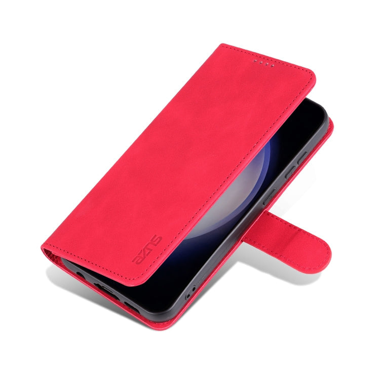 For Samsung Galaxy A05 AZNS Skin Feel Calf Texture Flip Leather Phone Case(Red)