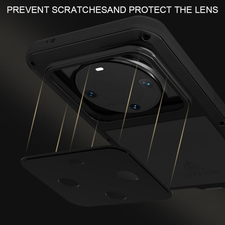 For Huawei Mate 60 Pro / 60 Pro+ LOVE MEI Metal Shockproof Life Waterproof Dustproof Phone Case(White)