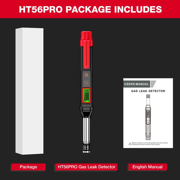 HABOTEST HT56 Pro Combustible Gas Detector Liquefied Petroleum Gas Natural Gas Alarm, HT56 Pro