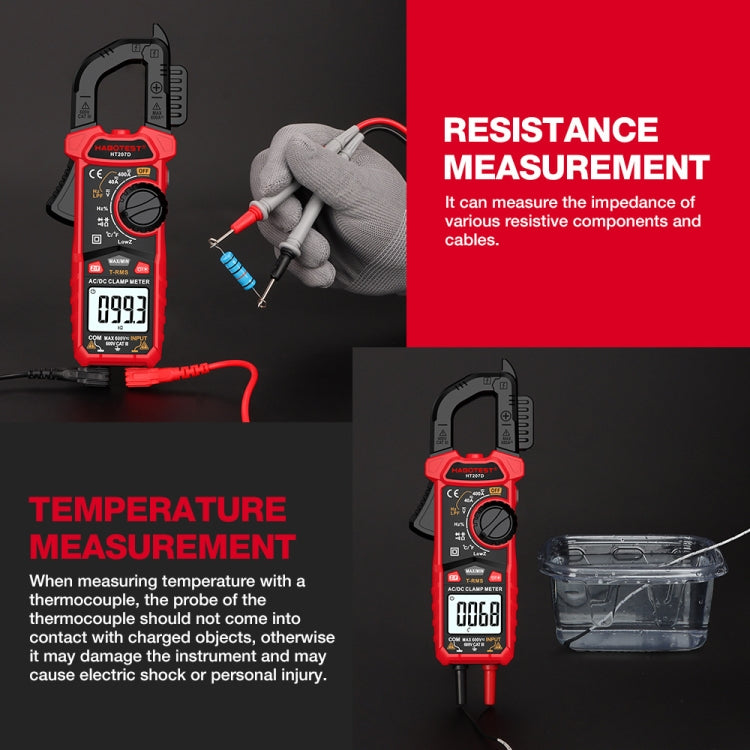 HABOTEST HT207D Multifunctional Digital Clamp Multimeter