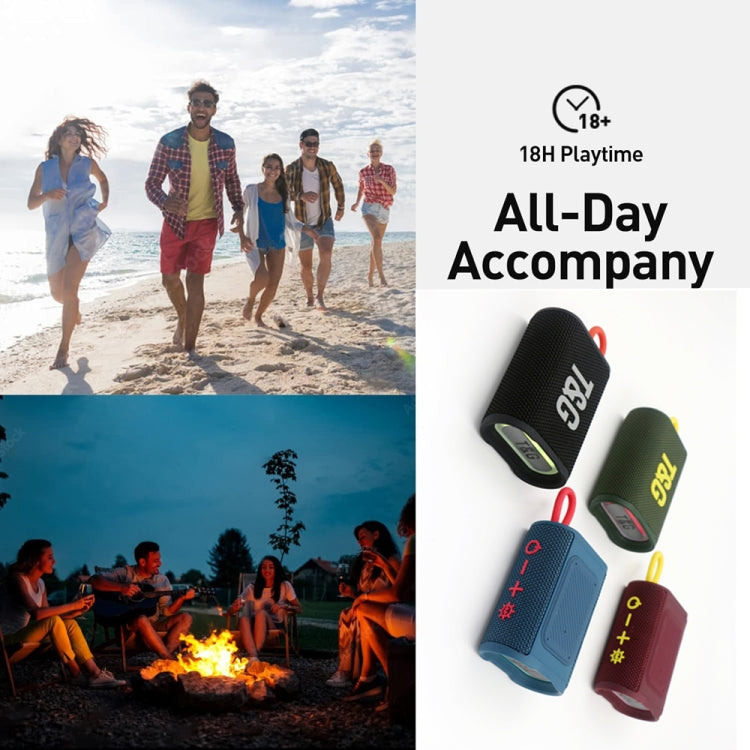 T&G TG396 Outdoor Portable Ambient RGB Light IPX7 Waterproof Bluetooth Speaker(Purple)
