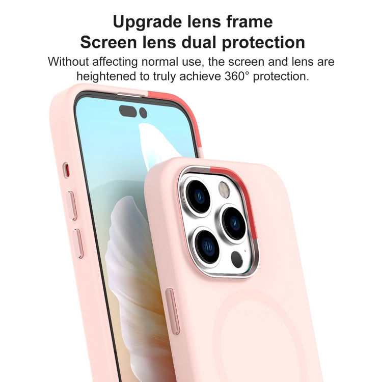 For iPhone 15 Pro Max Mutural Karen Series Liquid Silicone Magsafe Phone Case(Sky Blue)