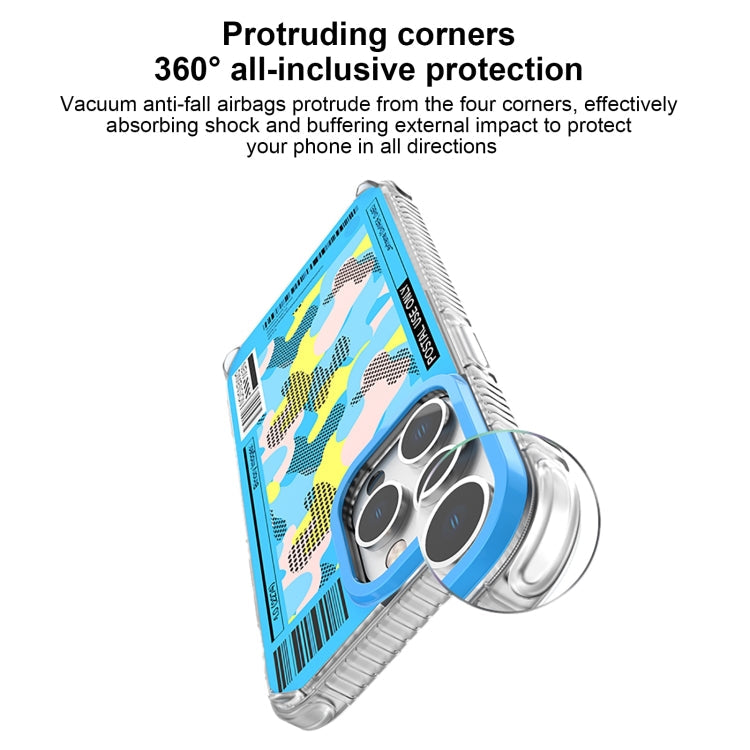 For iPhone 15 Pro Max Mutural Billboard Series Phone Case(Purple)
