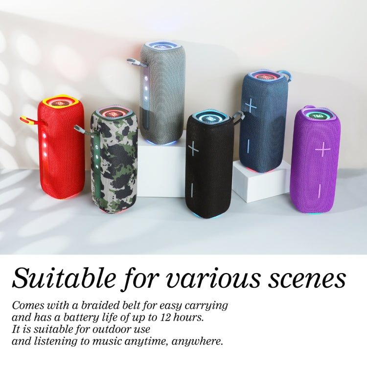 T&G TG654 Portable 3D Stereo Subwoofer Wireless Bluetooth Speaker(Purple)