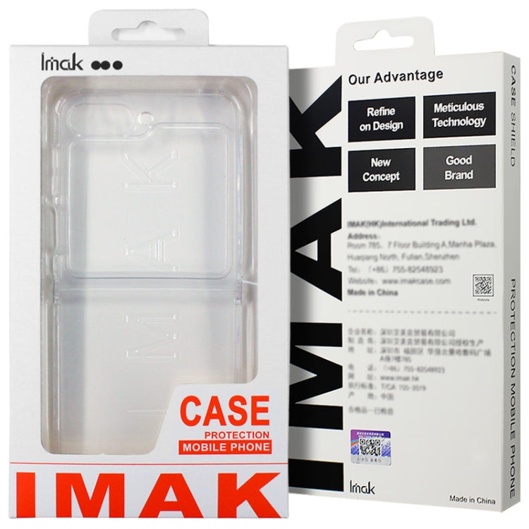 For Motorola Razr 40 Ultra imak UX-6 series All-inclusive Shockproof Airbag TPU Invisible Phone Case(Transparent)