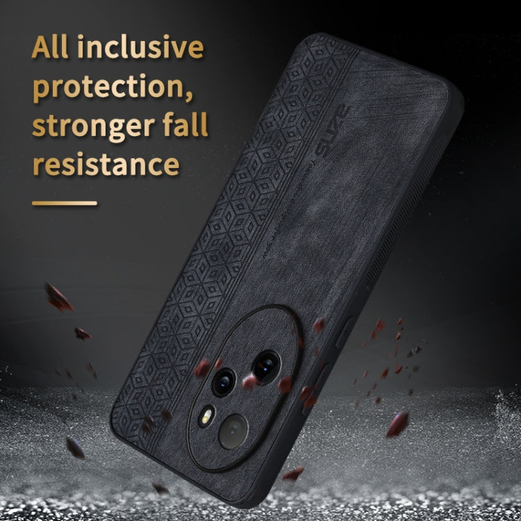 For Honor 100 Pro AZNS 3D Embossed Skin Feel Phone Case(Dark Green)