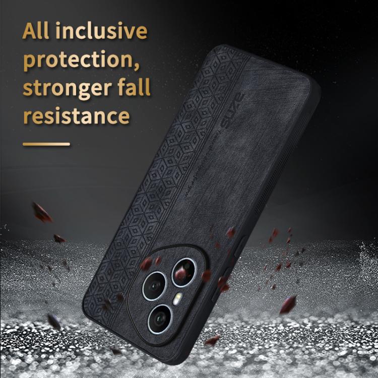 For Honor 400 Pro Global 160.8mm AZNS 3D Embossed Skin Feel Phone Case(Purple)