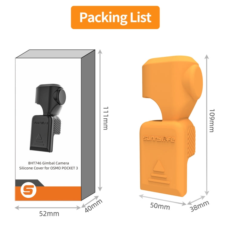 For DJI Osmo Pocket 3 Sunnylife OP3-BHT746 Silicone Protective Case(Grey White)