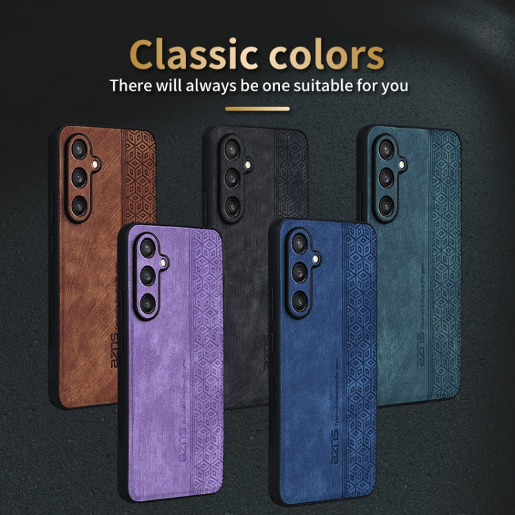 For Samsung Galaxy C55 / M55 AZNS 3D Embossed Skin Feel Phone Case(Dark Green)