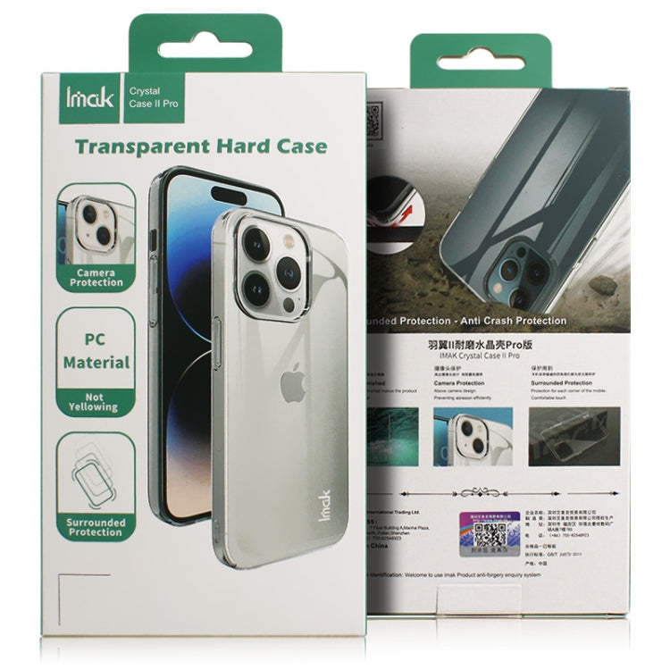 For Huawei Mate 60 imak Wing II Pro Series Wear-resisting Crystal Phone Case(Transparent)