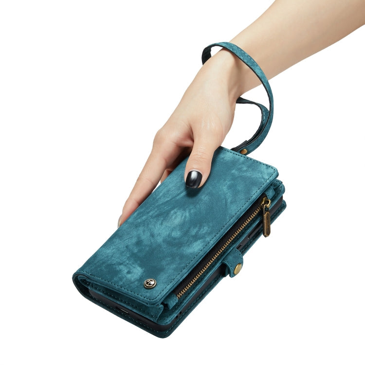 For Samsung Galaxy S24+ 5G CaseMe 008 Detachable Multifunctional Leather Phone Case(Blue)