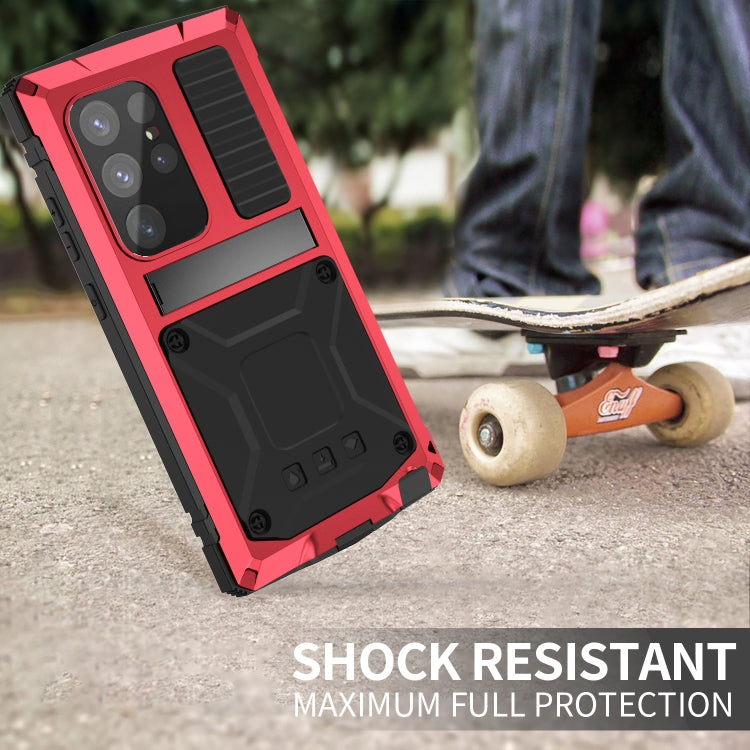 For Samsung Galaxy S24 Ultra 5G R-JUST Life Waterproof Dustproof Shockproof Phone Case(Red)