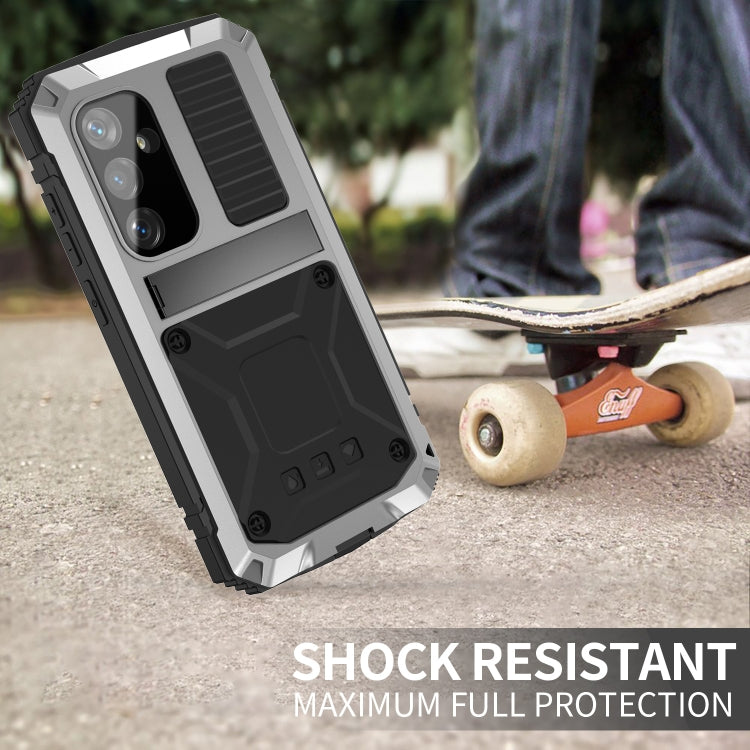 For Samsung Galaxy S24+ 5G R-JUST Life Waterproof Dustproof Shockproof Phone Case(Silver)