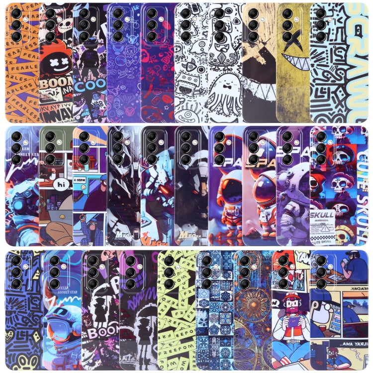 Painted Pattern Precise Hole PC Phone Case, For Samsung Galaxy A35 5G