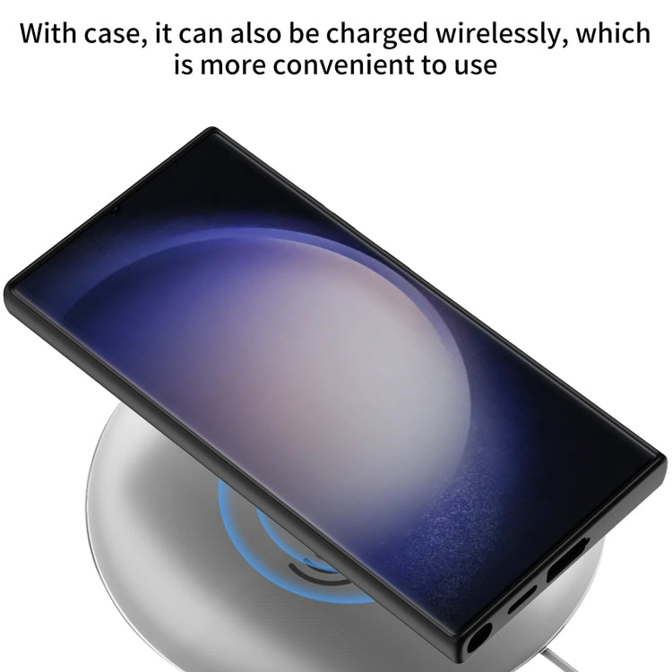 For Samsung Galaxy S24 Ultra 5G GKK Skin Feel Leather MagSafe Magnetic Phone Case with Holder(Red)