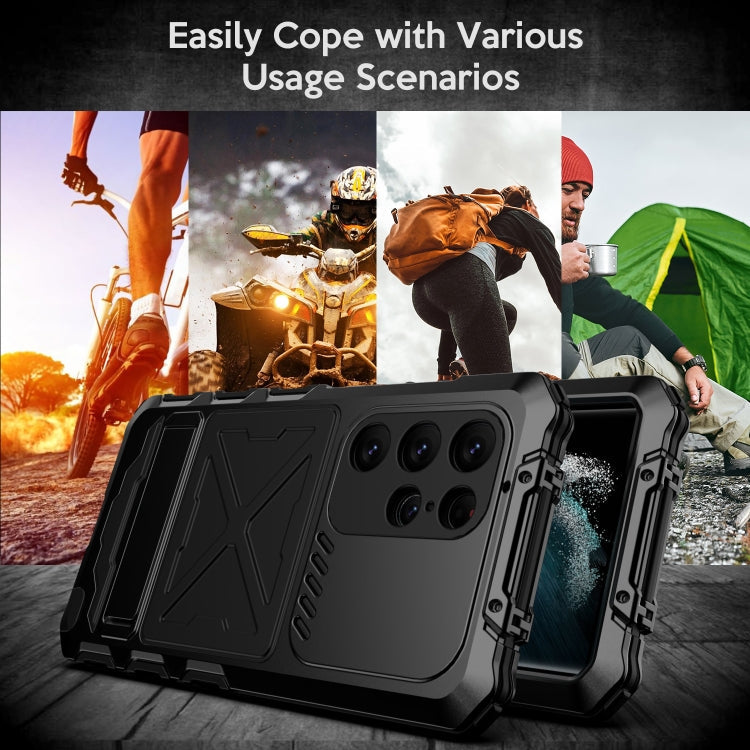 For Samsung Galaxy S24 Ultra 5G R-JUST Life Waterproof Dustproof Shockproof Phone Case(Black)