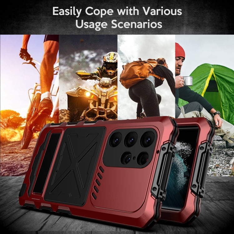 For Samsung Galaxy S24 Ultra 5G R-JUST Life Waterproof Dustproof Shockproof Phone Case(Red)