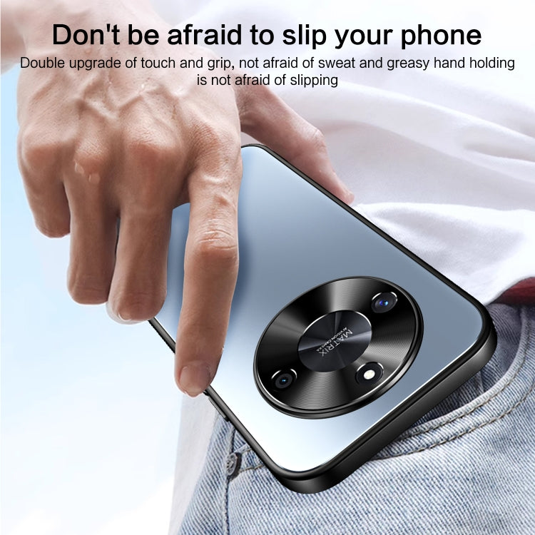 For Honor X50 R-JUST RJ-61 Electroplating Frosted TPU + PC Phone Case(Pink)