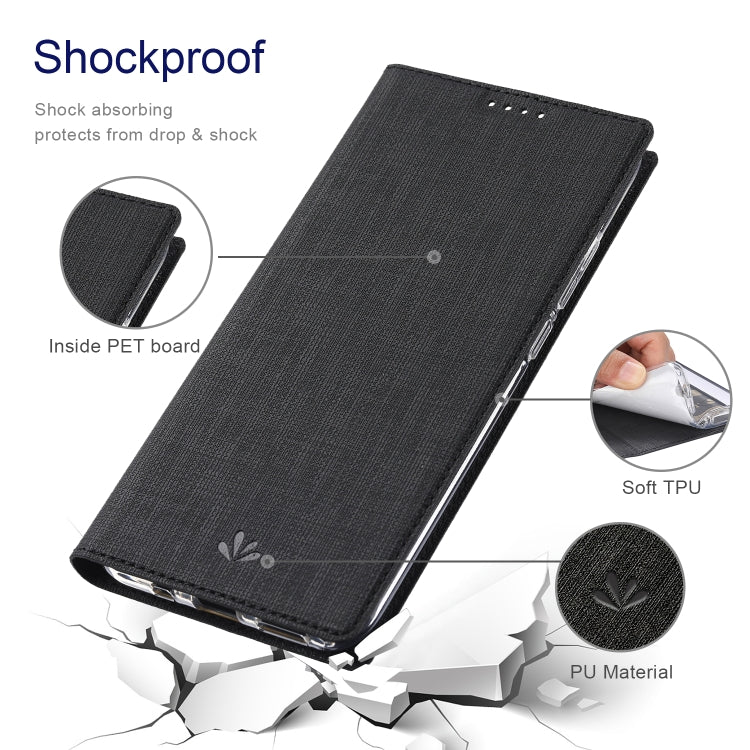 For OnePlus 12 ViLi DMX Series Shockproof TPU + PU Leather Magnetic Attraction Horizontal Flip Case(Black)