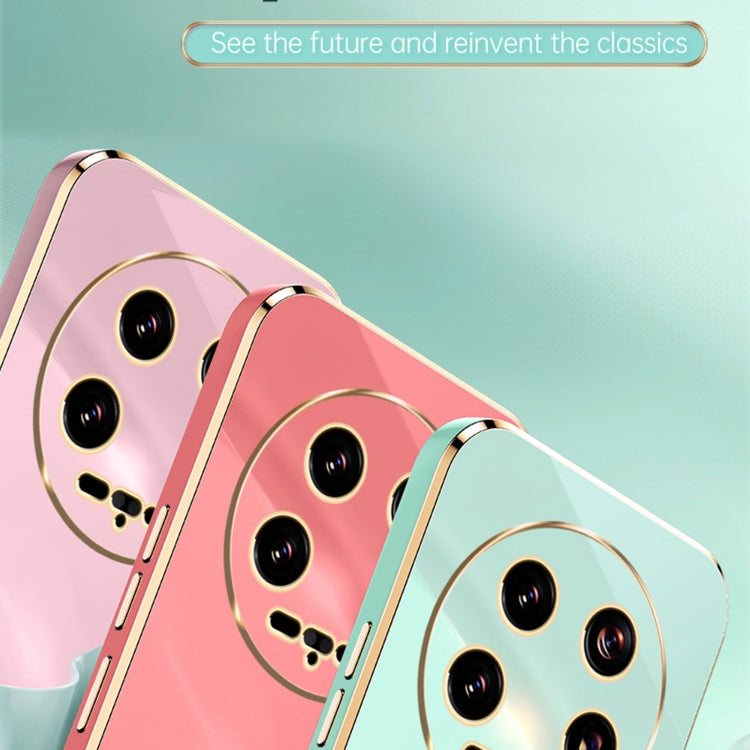 For Xiaomi 14 Ultra 5G XINLI Straight Edge 6D Electroplate TPU Phone Case(Hawthorn Red)