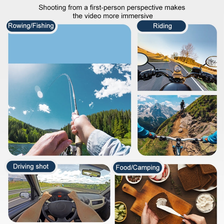 4 in 1 Adjustable Body Mount Belt Chest Strap with Mount & Screw(Grey)