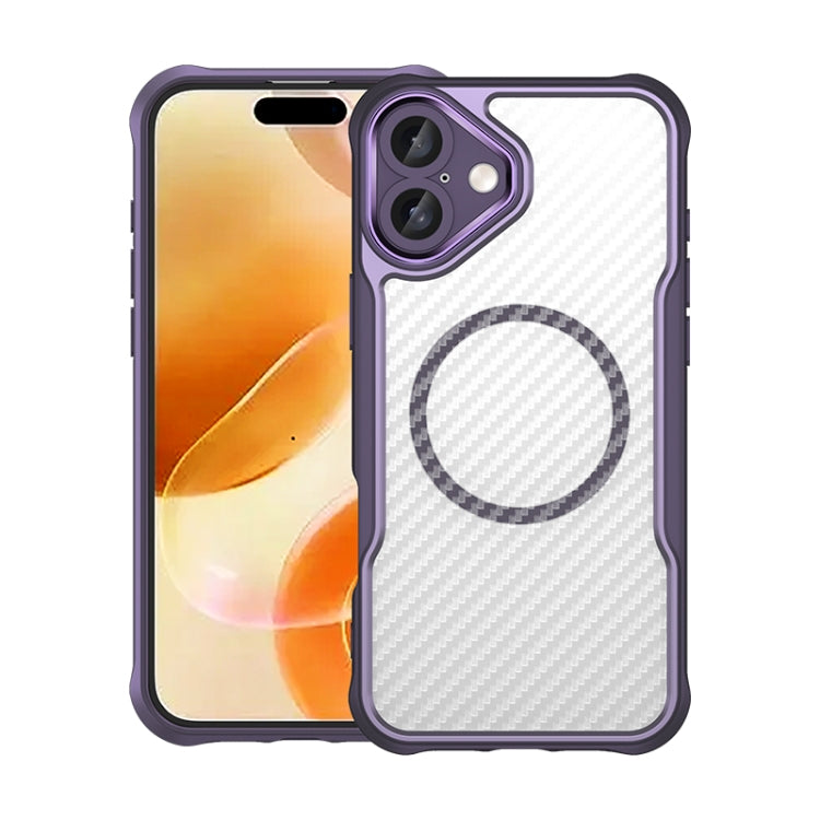 Carbon Fiber Texture MagSafe Translucent Phone Case, For iPhone 17e / 16e, For iPhone 17 Pro Max, For iPhone 17 Pro, For iPhone 17, For iPhone Air, For iPhone 16 Pro Max