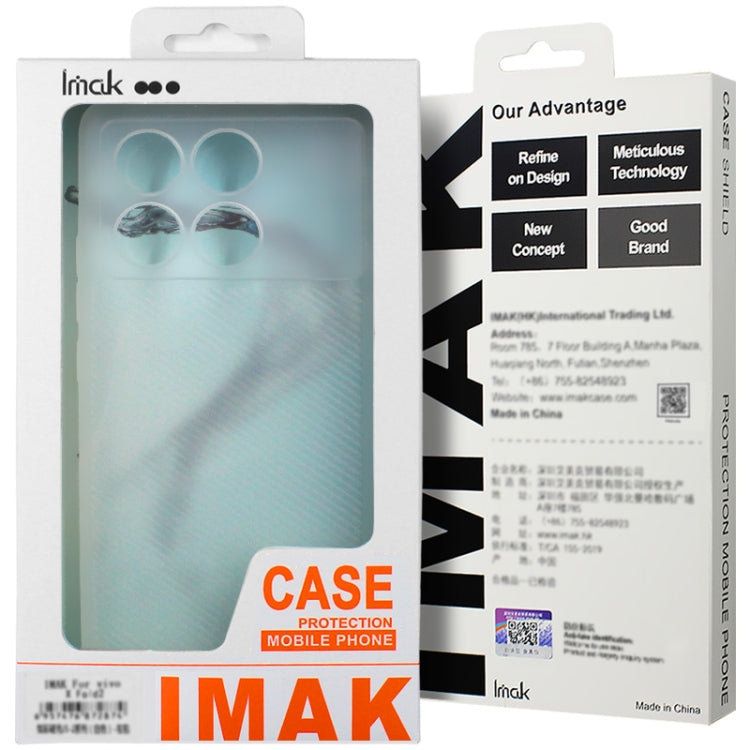 For Xiaomi Redmi K70E 5G imak 0.7mm Ultra Thin Ripple Texture Phone Case(Transparent Black)