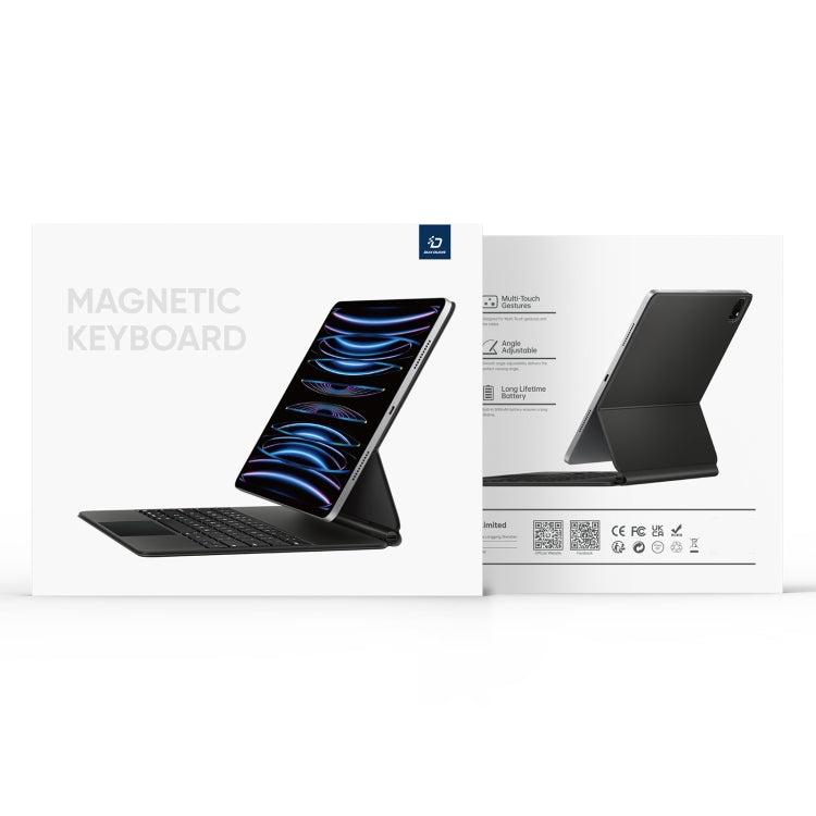 DUX DUCIS MK Series Floating Magnetic Keyboard Tablet Leather Case For iPad Pro 13 2024(Black)
