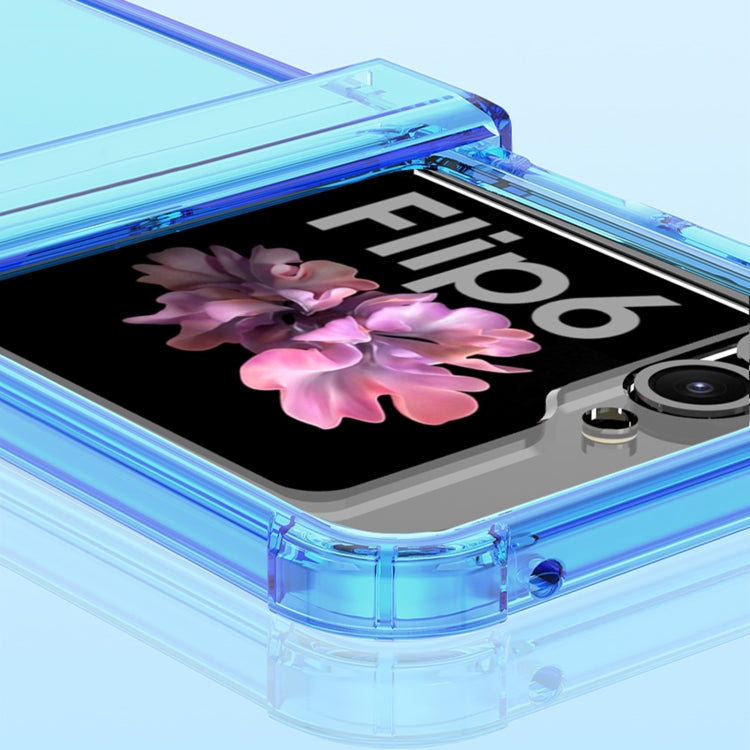 For Samsung Galaxy Z Flip6 / Flip7 FE GKK Airbag Hinge Full Coverage Phone Case with Tempered Film(Transparent)