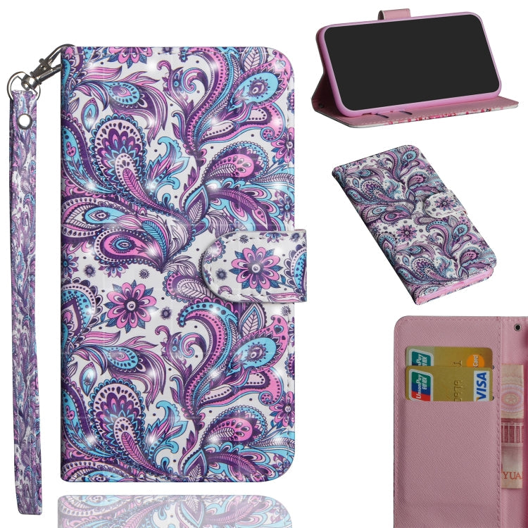 3D Painting Pattern Horizontal Flip TPU + PU Leather Case with Holder & Card Slots & Wallet, For Nokia 5.3, For Samsung Galaxy Note 20