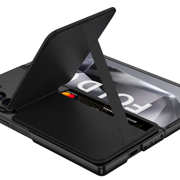 For Samsung Galaxy Z Fold6 GKK Integrated Magsafe Detachable Card Slot Phone Case(Titanium Gray)