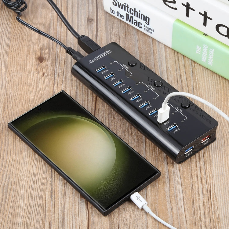 ORICO CRU3-H9C1 10 Port USB3.0 12V 4A HUB Power Adapter, Plug:UK Plug