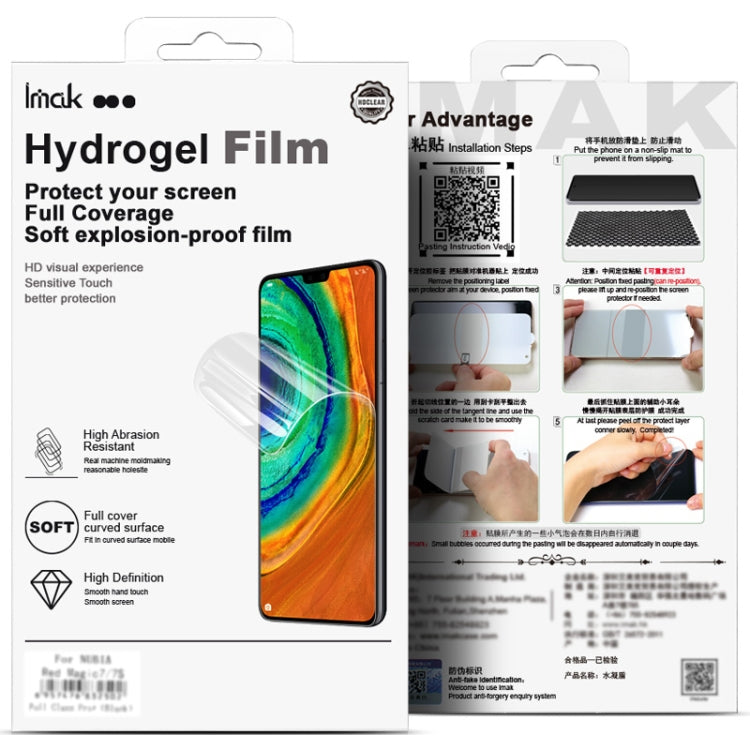 For Samsung Galaxy Z Flip6 1 Sets imak Curved Full Screen Hydrogel Film (Outer Screen + Inner Screen)