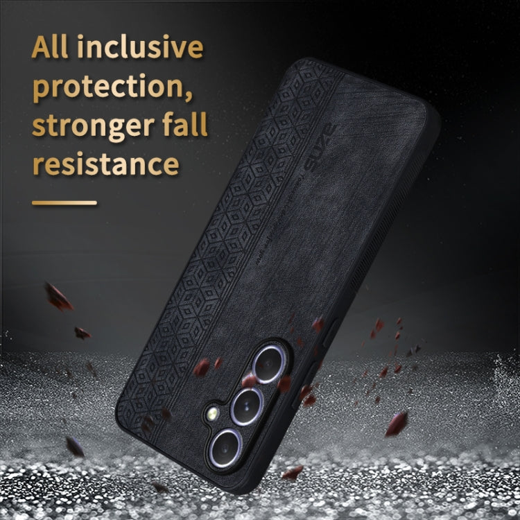 For Samsung Galaxy S25+ 5G AZNS 3D Embossed Skin Feel Phone Case(Purple)