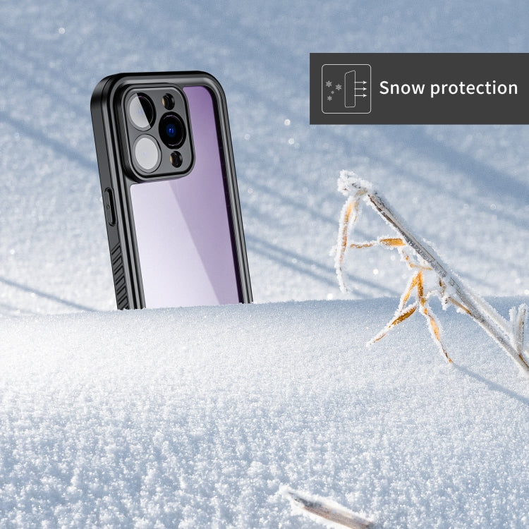 For iPhone 14 Pro RedPepper Shockproof IP68 Waterproof PC + TPU Protective Case(Black)