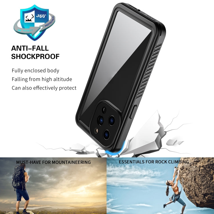 For iPhone 13 Pro RedPepper Shockproof IP68 Waterproof PC + TPU Protective Case(Black)