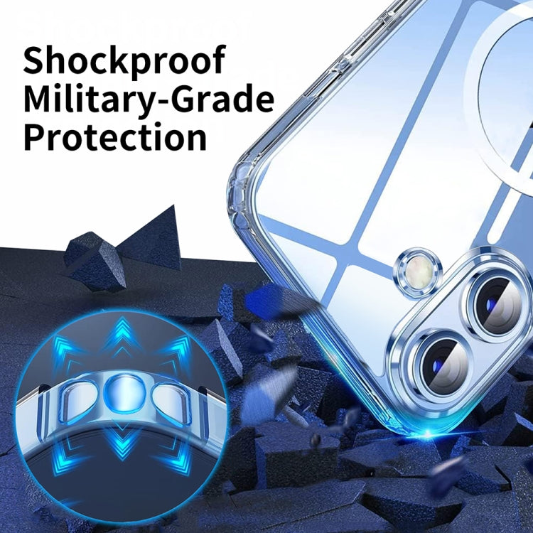 For iPhone 15 Plus ViLi MAG-C Series MagSafe Magnetic PC + TPU Phone Case(Transparent)