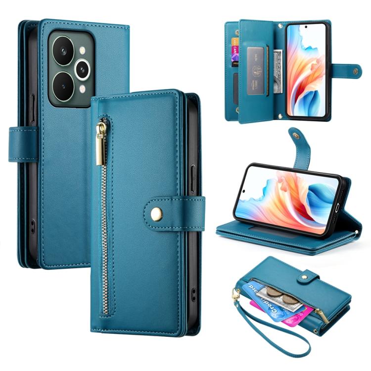 Nine Card-slot Zipper Wallet Bag Leather Phone Case, For Realme C85 5G / Realme 15x 5G, For Realme C85 Pro 4G, For Realme 15T 5G, For Realme 15 5G / Realme 15 Pro 5G