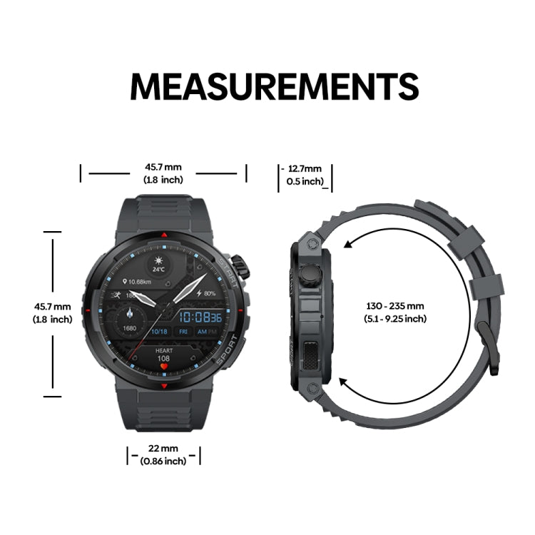 Zeblaze Ares 3 Plus 1.43 inch Fitness & Wellness Smart Watch Supports 24H Health Monitoring(Flame Red)