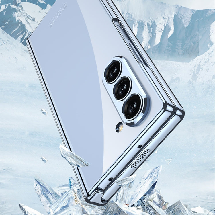 For Samsung Galaxy Z Fold6 GKK Integrated Magnetic Fold Electroplating Phantom Phone Case(Titanium Gray)