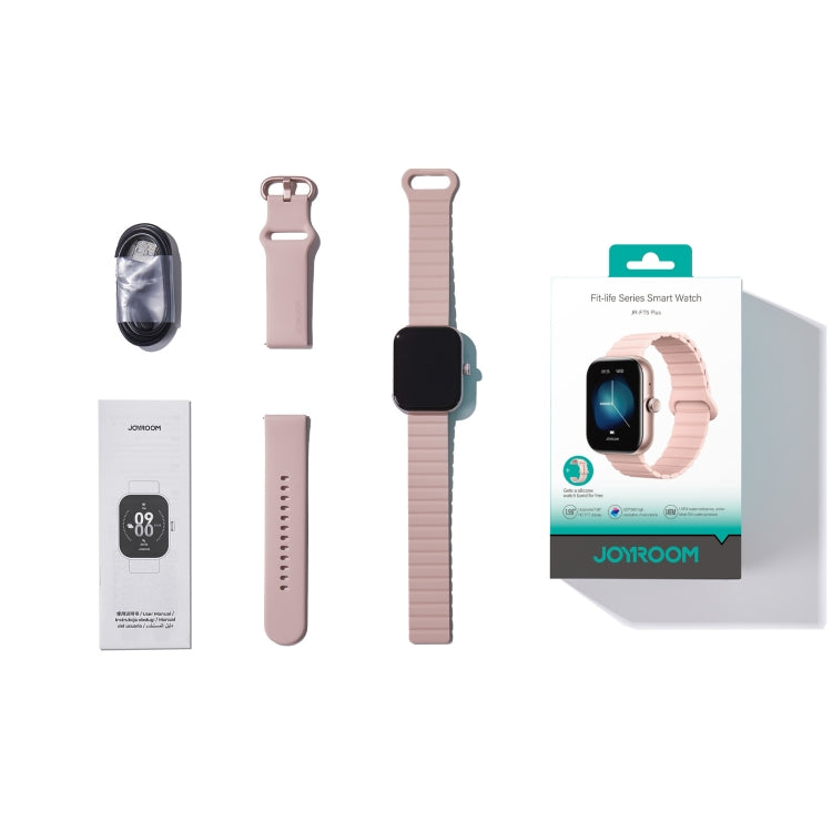 JOYROOM JR-FT5 Plus Fit-life Series Smart Watch, 1.96 inch Screen, Support BT Call / Heart Rate(Rose Gold)