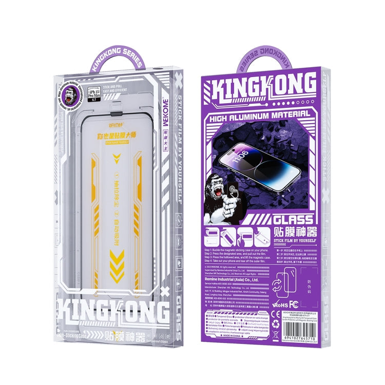 For iPhone 15 Plus WK WTP-084 Speedy Series Dust-free Warehouse HD Tempered Glass Film