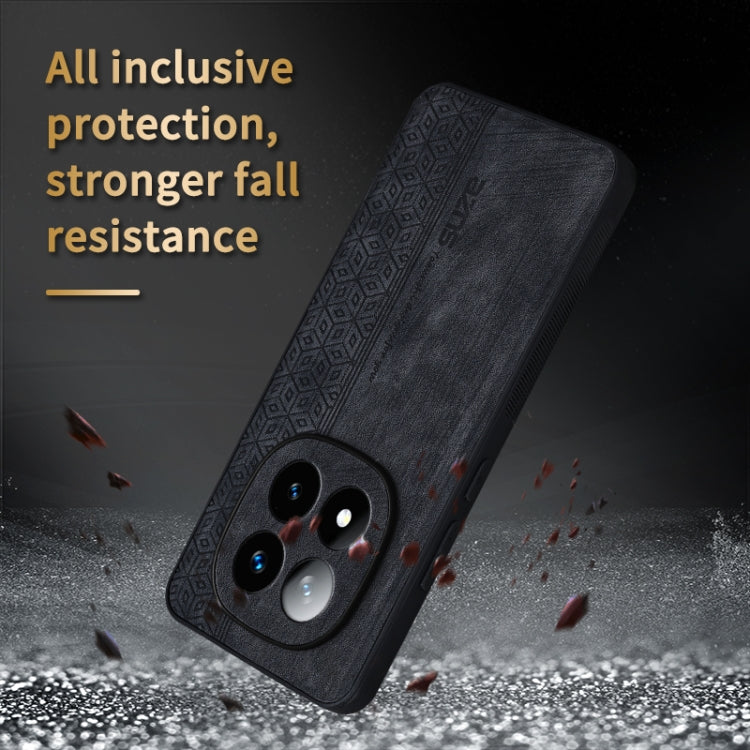 For Redmi Note 14 Pro+ 5G AZNS 3D Embossed Skin Feel Phone Case(Brown)